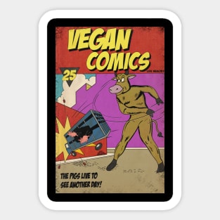 Vegan Comics Sticker